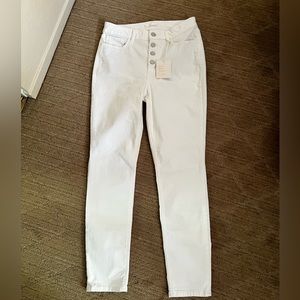 LC Lauren Conrad white skinny jeans